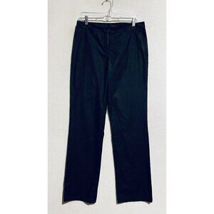 Theory Pants Womens 8 Black Parachute Straight Leg Lightweight Minimalist Modern